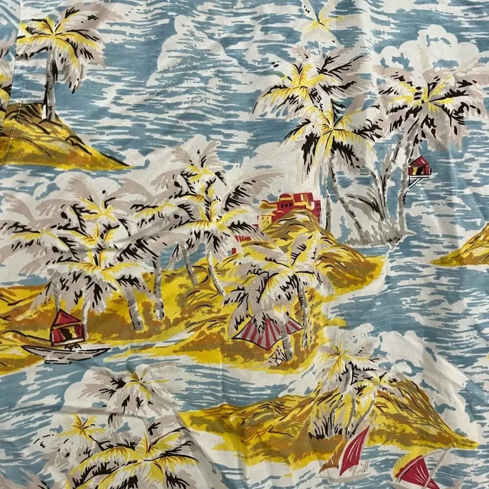 The Territory‎ Ahead Mens Cotton Tropical Button Down Shirt XL